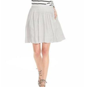 Banana Republic Silver Pleated Goddess Mini Skirt Size 0